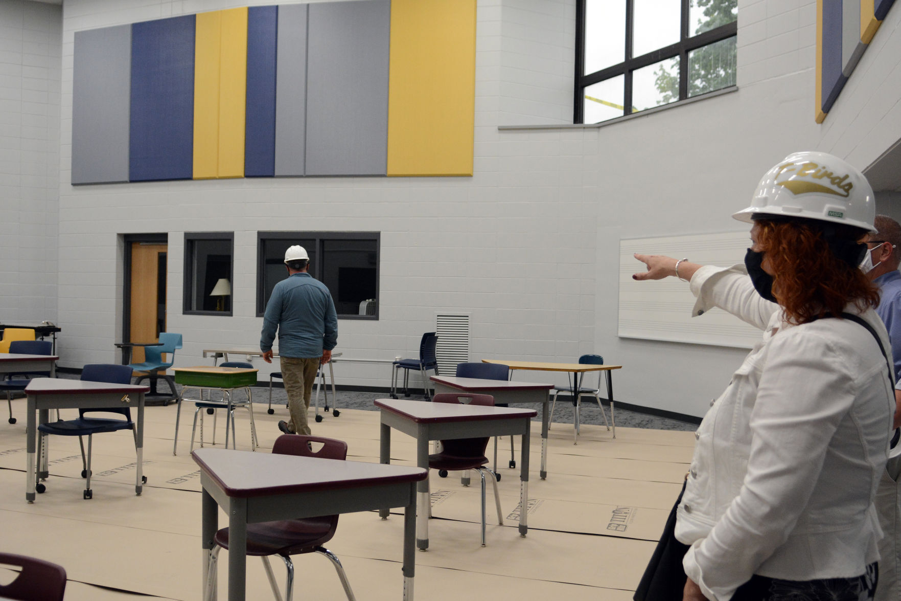 Baraboo school construction tour May 3, 2021